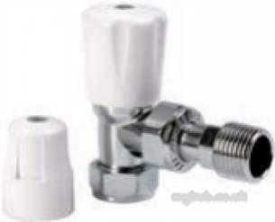 Altecnic Sealed System Equipment -  Eclipse 10mm Angled Rad Vve Plus Wh Ls Caps