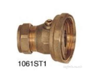 Pump Valves Unions and Adaptors -  Center Brass Pump Ball Valve 22 X 1.1/2