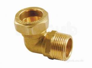 Kuterlite 900 Range Compression Fittings -  Kuterlite 916p 22mm X 3/4 Inch Mi Elbow Par