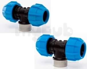 Polyfast Polyethylene Compression Fittings -  Bsp Branch Tee 20x1/2 Bsp Male 42420