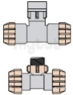 Polyfast Polyethylene Compression Fittings -  Bsp Branch Tee 50x11/2 Bsp Female 42250