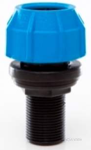 Polyfast Polyethylene Compression Fittings -  Tank Connector 25mm 25x3/4 Bsp 42525