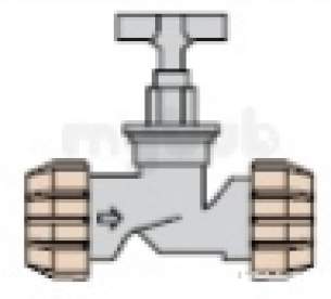 Polyfast Polyethylene Compression Fittings -  Polypipe Plastic Stop Cock 20mm 42620