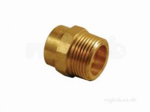 Yorkshire Endex End Feed Fittings -  Endex N3 15mm X 1/4 Inch Mi Str Connector