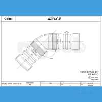 Mcalpine Metalic Traps and Waste -  Mcalpine 42b-cb 42mm Compression Bend 135deg Cp 42b-cb