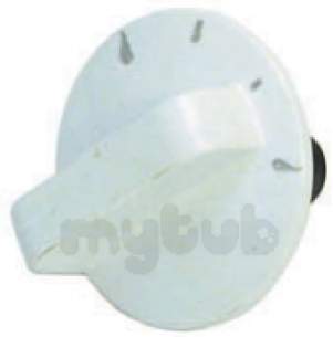 Indesit Domestic Spares -  Cannon 6601058 White Hotplate Grill Knob