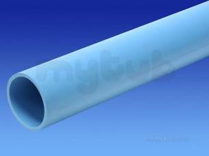 Wavin Blue and Black Large Bore Pipe -  Wavin 32mm Blu Mdpe Pipe 100m 32pw100