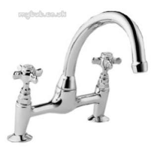 Pegler Luxury Kitchen Brassware -  Sequel 6523cp Pillar Mount Sink Mixer Cp