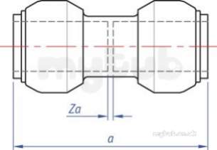 Tectite Classic -  Tect Clsc T1 Straight Coupling 18