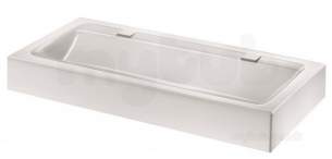 Delabie Washbasins and Sinks -  Delabie Mineralcast Wall Mtd Basin L1200 2 Places No Tap Hole