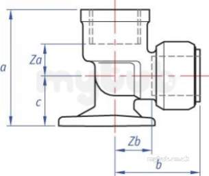 Tectite Classic -  Tect Clsc T15 Backplate Elbow 12x1/2