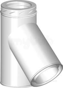SFL Sw Chimney Flue -  Sfl Selkir Sfl Nova Sm 135 Deg Tee 100mm