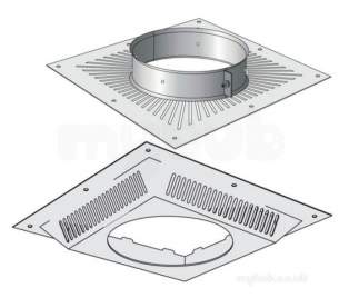 Concrete and Clay Chimney Products -  Sfl S/s Vent Ceiling Support New 7072713