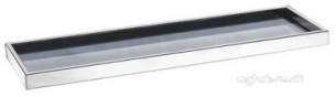 Eastbrook Towel Rails -  Alento Glass Shelf Chrome 46.0006