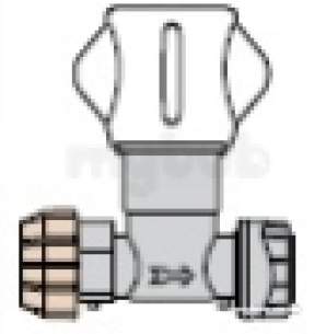 Polyfast Polyethylene Compression Fittings -  Stop Cock 25mm 25x15mm 1/2 Copper 4772515