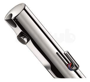 Delabie Basin Mixers -  Delabie Tempomatic Mix 4 Basin Mixer F3/8 Inch 6v Battery Plus Stopcocks