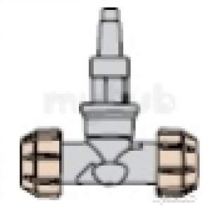 Polyfast Polyethylene Compression Fittings -  Square Drive Stop Cock Engineering Plastic 20mm 49120