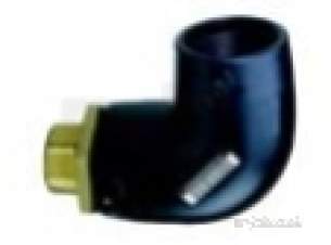 Plasson Electrofusion Fittings -  Blk Transition Elbow 90 Deg Male 50-1.1