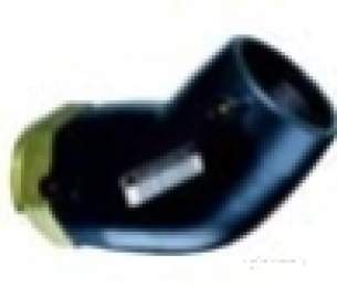 Plasson Electrofusion Fittings -  Blk Female Transition Elbow 45 Deg 32-1 49360533