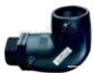 Plasson Electrofusion Fittings -  Blk Pe Male Transition Elbow 90 25-3/4 49750522