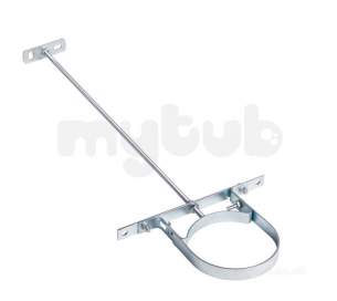 Wavin Certus Products -  110mm Pipe Bracket Assembly Bzp/steel 4cs086