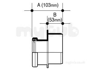 Osma Below Ground Drainage -  4d095 Osma 110mm X 82mm Reducer