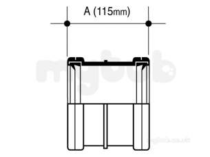 Osma Below Ground Drainage -  4d105 Osma 110mm Coupler