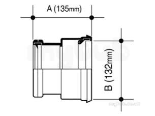 Osma Below Ground Drainage -  4d129 Osma 110mm D/s Adaptor
