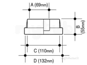 Osma Below Ground Drainage -  4d149 Osma Rainwater Adp 68mm