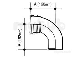 Osma Below Ground Drainage -  4d161 Osma 110mm Single S/r Bend 87.5deg