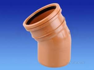 Hepworth Plastidrain -  110mm S/s Bend 22.5 To 30 Deg 4p05a