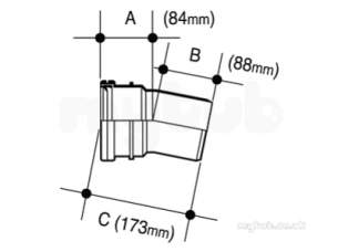 Osma Below Ground Drainage -  4d168 Osma 110mm Single S/r Bend 11.25d