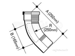 Osma Below Ground Drainage -  4d183 Osma 110mm Single L/r Bend 45deg