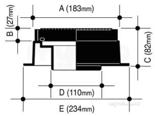 Osma Below Ground Drainage -  4d360 Osma 110mm Rodding Eye Square