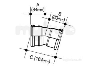 Hepworth Plastidrain -  110mm D/s Bend 11.25 To 15 Deg 4p06b