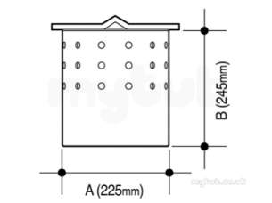 Osma Below Ground Drainage -  4d815 Osma Perf Galv Catchment Bucket