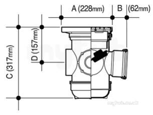 Osma Below Ground Drainage -  4d900 Osma 110mm Bottle Gully