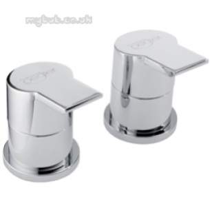 Pegler Luxury Bathroom Brassware -  Storm 4g3037cp Deck Sidevalve Pair