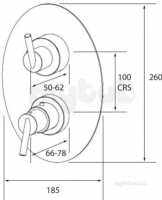 Francis Pegler Brassware -  Axi Thermostatic Shower Valve Cp