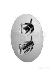 Francis Pegler Brassware -  Axi Thermostatic Shower Vlv And Diverter Cp