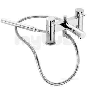 Francis Pegler Brassware -  Konik Two Tap Holes Deck Bath/shower Mixer Cp