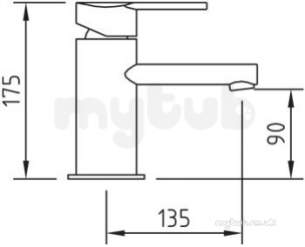 Francis Pegler Brassware -  Pegler Yorkshire Mikura Basin Mixer Cp