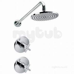 Francis Pegler Brassware -  Morea Conc Therm Shower Vlv And Head