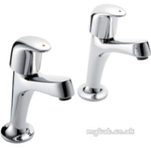 Pegler Luxury Bathroom Brassware -  Haze 464009 1/2 High Neck Sink Tap Pair