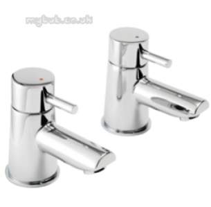 Pegler Luxury Bathroom Brassware -  Pegler Ebro 4g4120 Basin Tap Pair