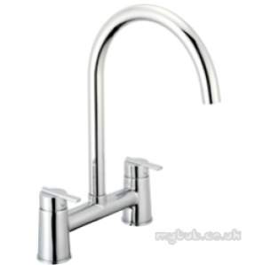 Pegler Luxury Bathroom Brassware -  Pegler Pulsar 4g4151 H Pattern Sink Mixer