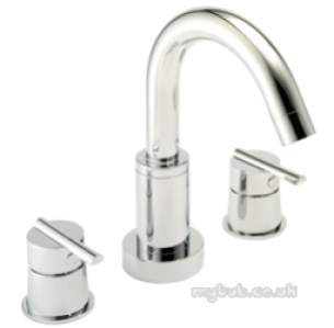 Pegler Luxury Bathroom Brassware -  Pulsar 4g4153 Deck 3 Hole Basin Mix Cw Wst