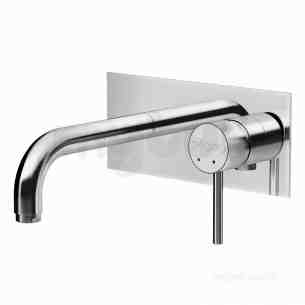 Francis Pegler Brassware -  Adorn Wall Mtd Basin Mixer And Click Waste