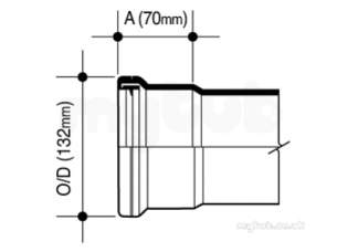 Osma Above Ground Drainage -  4s042g Grey Osma 2m 110mm S/s Pipe