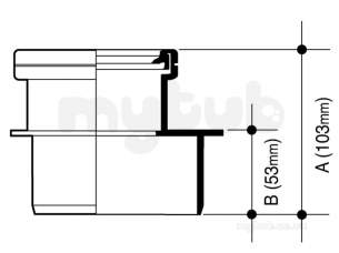 Osma Above Ground Drainage -  Osma 4s095b Blk 110mm X 82mm S/s Reducer.